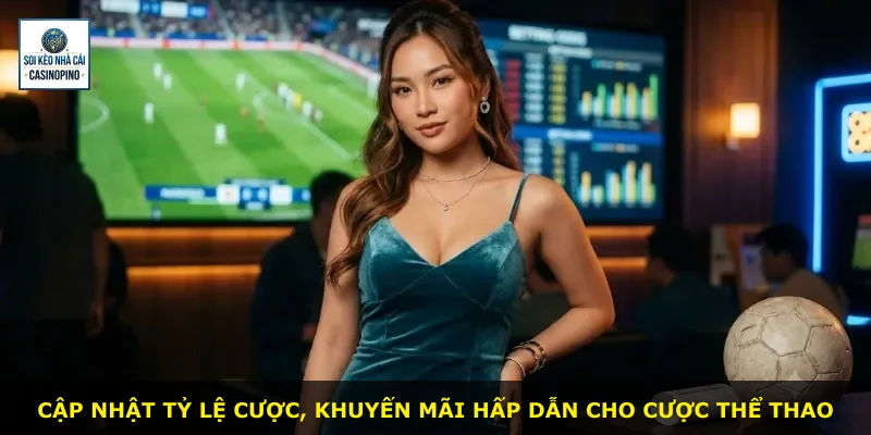 Cập nhật tỷ lệ cược, khuyến mãi hấp dẫn cho cược thể thao