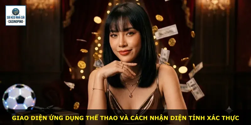 Giao diện ứng dụng thể thao và cách nhận diện tính xác thực