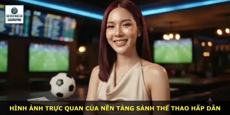 Hình ảnh trực quan của nền tảng sảnh thể thao hấp dẫn