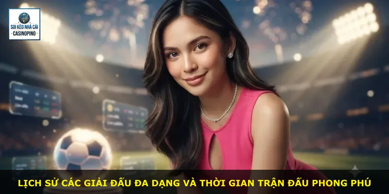 Lịch sử các giải đấu đa dạng và thời gian trận đấu phong phú