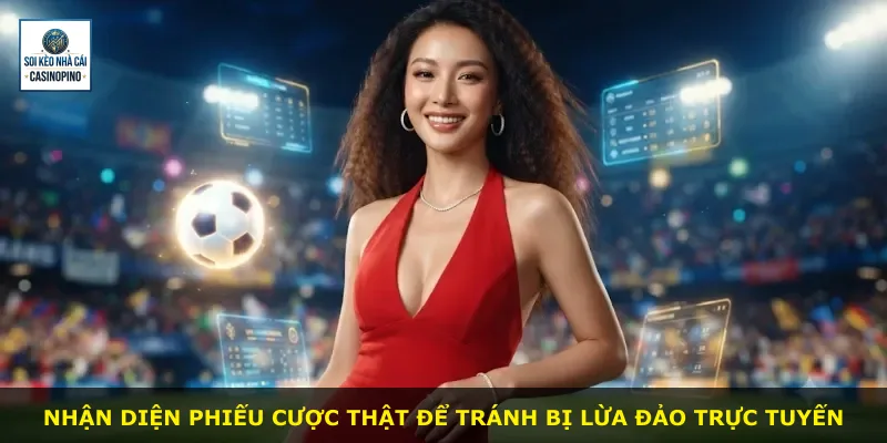 Nhận diện phiếu cược thật để tránh bị lừa đảo trực tuyến