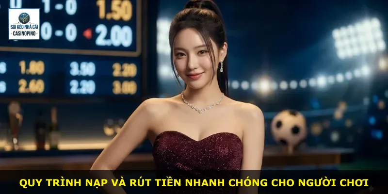 Quy trình nạp và rút tiền nhanh chóng cho người chơi