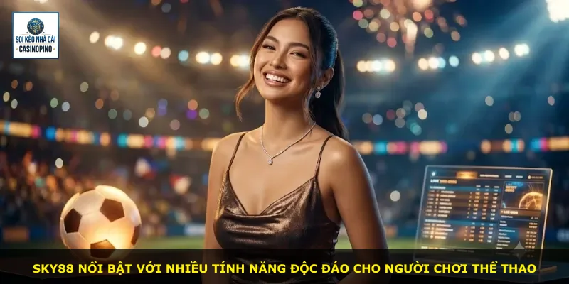 Sky88 nổi bật với nhiều tính năng độc đáo cho người chơi thể thao