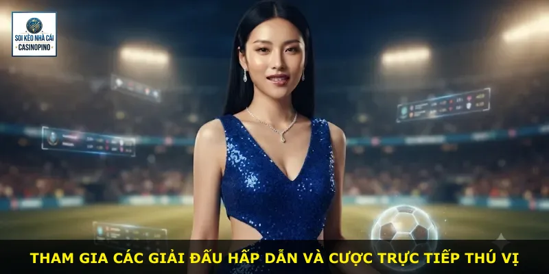Tham gia các giải đấu hấp dẫn và cược trực tiếp thú vị