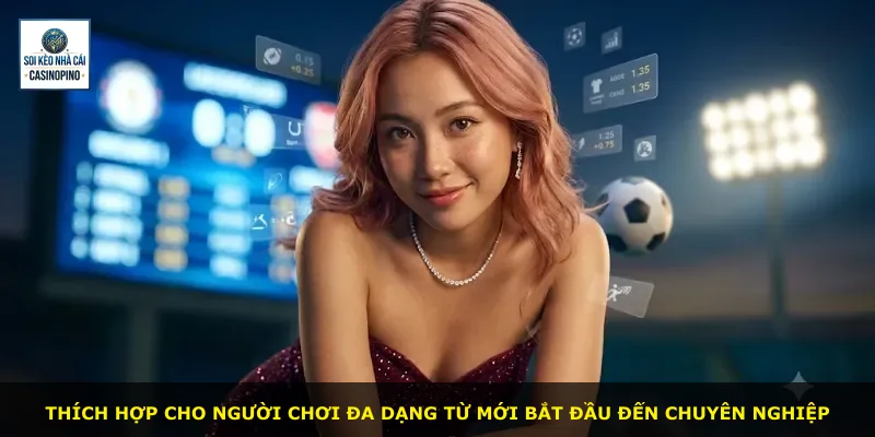 Thích hợp cho người chơi đa dạng từ mới bắt đầu đến chuyên nghiệp