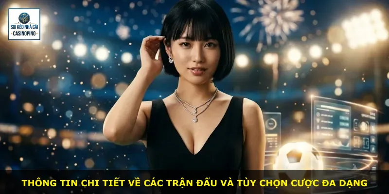 Thông tin chi tiết về các trận đấu và tùy chọn cược đa dạng