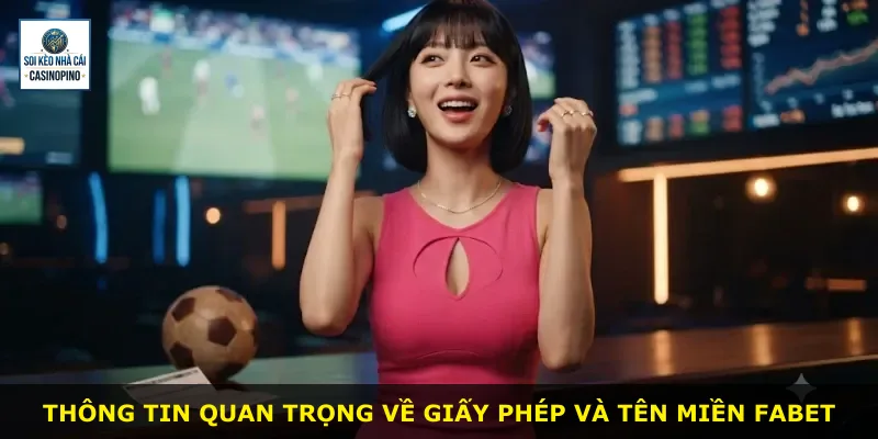Thông tin quan trọng về giấy phép và tên miền Fabet