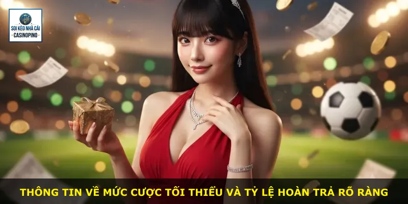Thông tin về mức cược tối thiểu và tỷ lệ hoàn trả rõ ràng