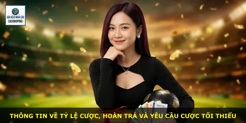 Thông tin về tỷ lệ cược, hoàn trả và yêu cầu cược tối thiểu