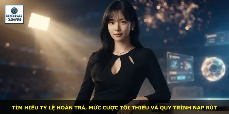 Tìm hiểu tỷ lệ hoàn trả, mức cược tối thiểu và quy trình nạp rút