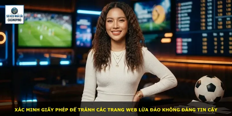 Xác minh giấy phép để tránh các trang web lừa đảo không đáng tin cậy